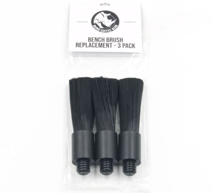 Rhino - Coffee Grinder And Bench Brush Replacement Bristles, Pack Of 3 - RHBB-3 (Special Order Item)