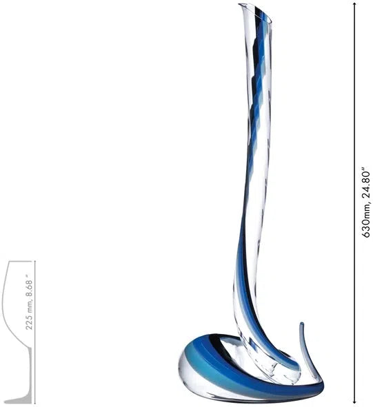 Riedel - Blue and Black Cobra Decanter - Limited Edition - 1950/25BB