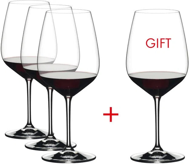 Riedel - Extreme Cabernet Glasses, Value Gift Pack (Buy 3 Get 4) - 4411/0