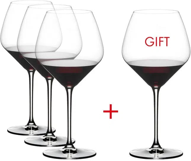 Riedel - Extreme Pinot Noir Glasses, Value Gift Pack (Buy 3 Get 4) - 4411/07