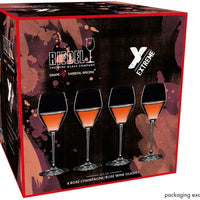 Riedel - Extreme Rose Champagne/Rose Wine Glasses, Value Gift Pack (Buy 3 Get 4) - 4411/55