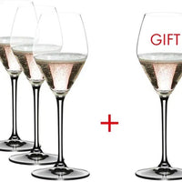 Riedel - Extreme Rose Champagne/Rose Wine Glasses, Value Gift Pack (Buy 3 Get 4) - 4411/55