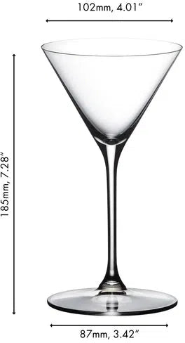 Riedel - Grape@Riedel - Martini/Cocktail, Pack of 2 - 6424/77