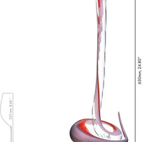 Riedel - Red and Pink Cobra Decanter - Limited Edition - 1950/25RP