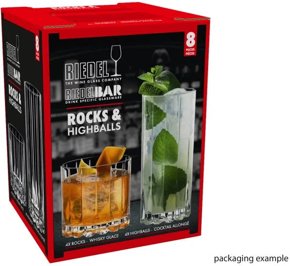 Riedel - Rocks x 4 & Highball x 4 Glassware Set - 5417/57