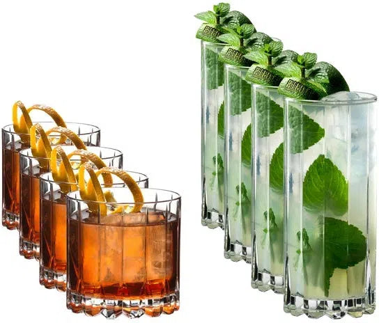 Riedel - Rocks x 4 & Highball x 4 Glassware Set - 5417/57