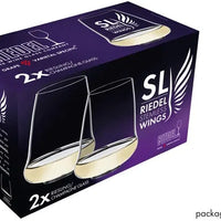 Riedel - Stemless Wings Riesling/Sauvignon/Champagne Glass, Pack of 2 - 6789/15