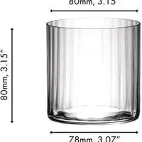 Riedel - The O Wine Tumbler - H2O Optic All Purpose Tumbler, Pack of 2 - 0414/22