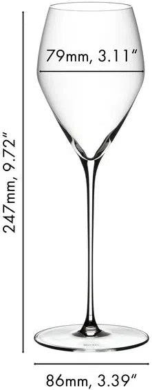 Riedel - Veloce Champagne Wine Glass, Pack of 2 - 6330/28