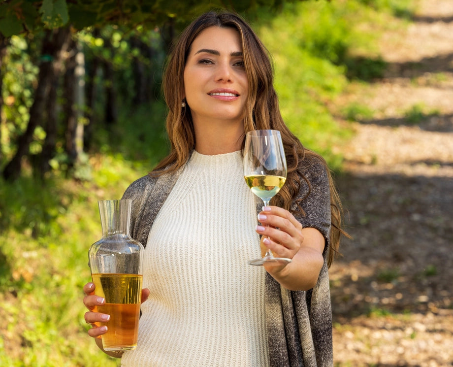 Riedel - Veritas Riesling/Zinfandel + Mosel Decanter, Pack of 5 - 5449/15-MOS