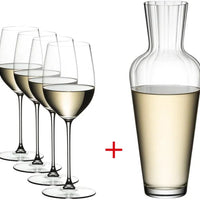 Riedel - Veritas Riesling/Zinfandel + Mosel Decanter, Pack of 5 - 5449/15-MOS