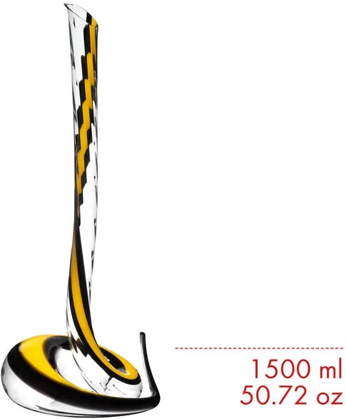 Riedel - Yellow and Black Cobra Decanter - Limited Edition - 1950/25YB