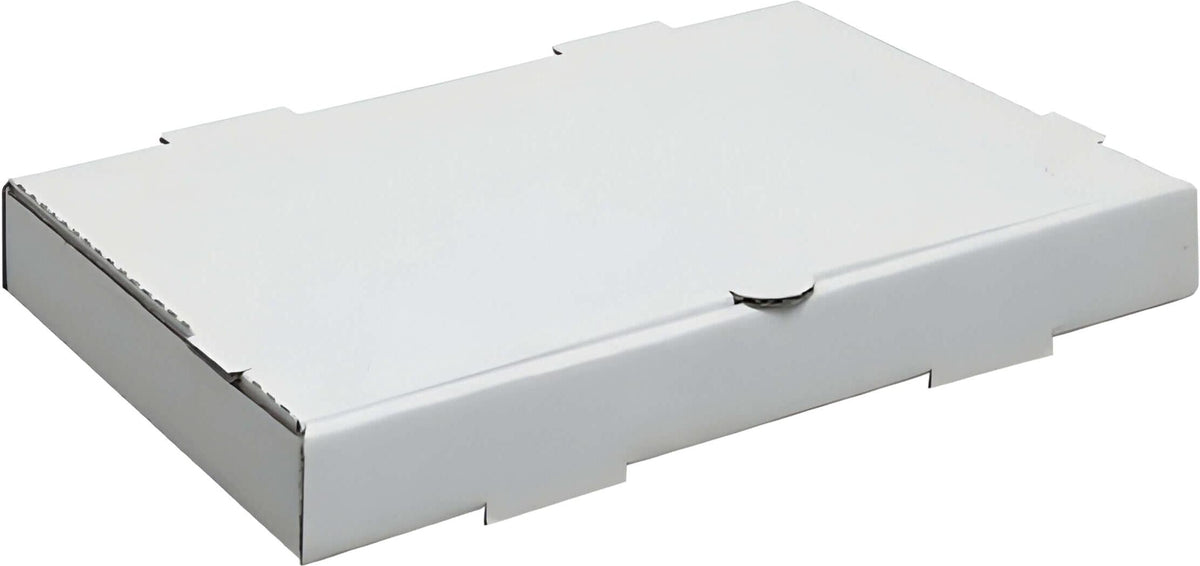 RiteBox - 18" x 25" White Rectangular Pizza Box, 25/Bn - PB1825