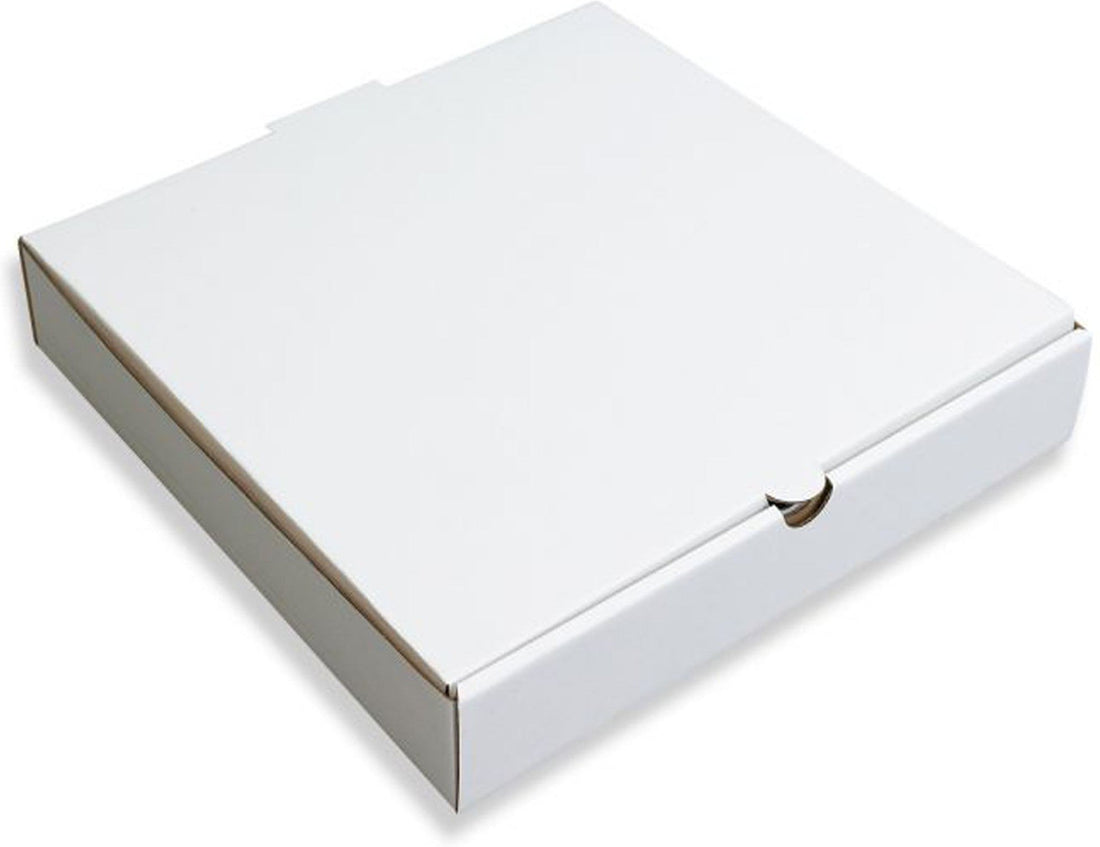RiteBox - 9" x 1.75" White Square Pizza Box, Pack of 50 - BPB9175