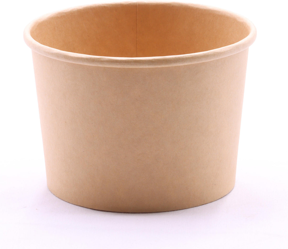 RiteEarth - 16 Oz Paper Food Container Kraft, 1600 Series 500/cs - FC1616K