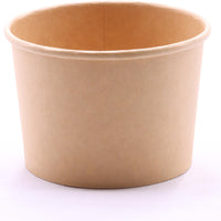 RiteEarth - 16 Oz Paper Food Container Kraft, 1600 Series 500/cs - FC1616K