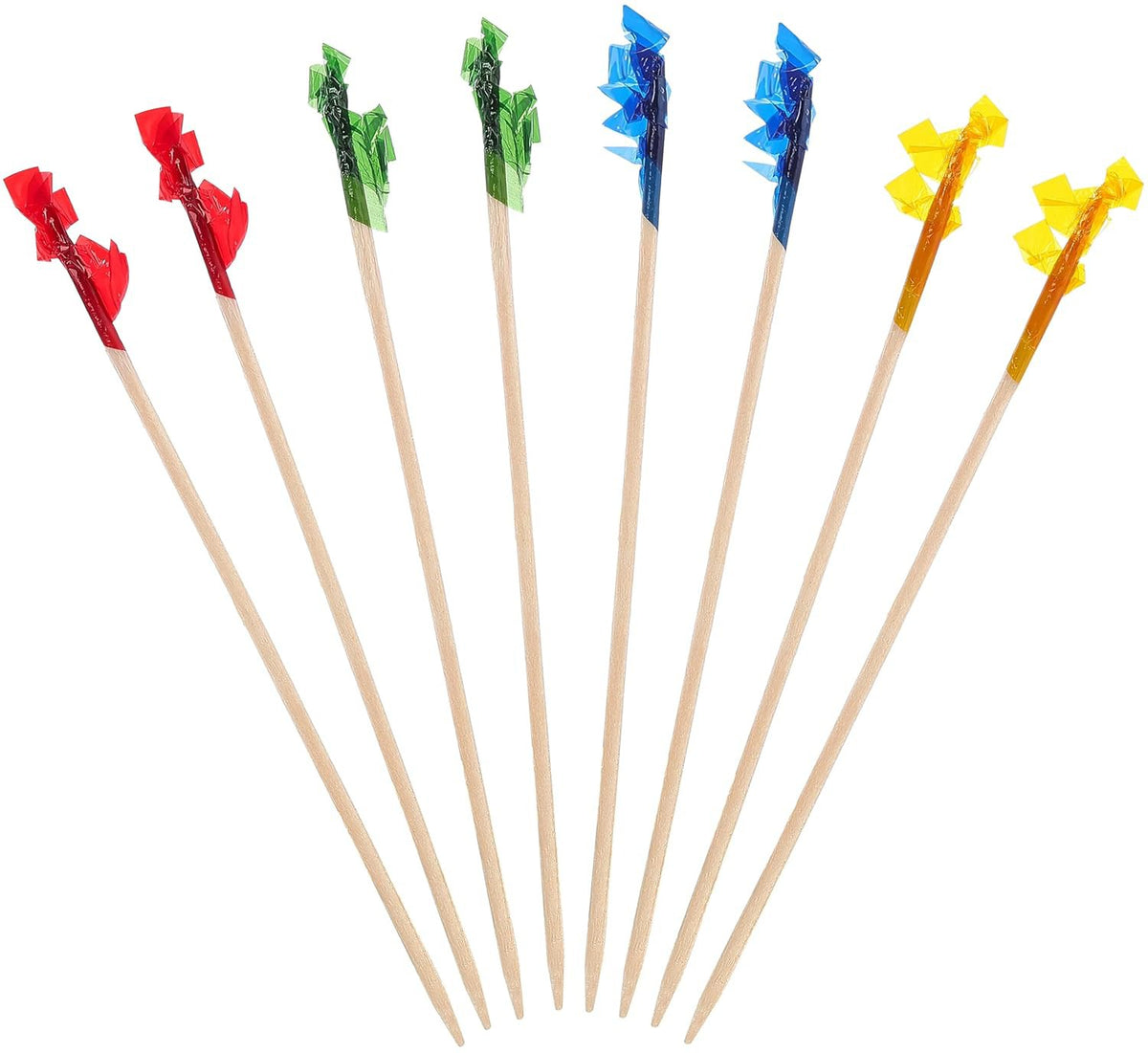 RiteEarth - 2.5" Paper Frill Wooden Pick. 1000/Bx - PF250