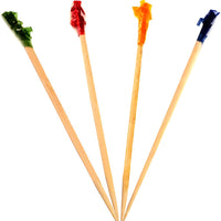 RiteEarth - 4" Paper Frill Wooden Pick, 1000/Bx - PF400