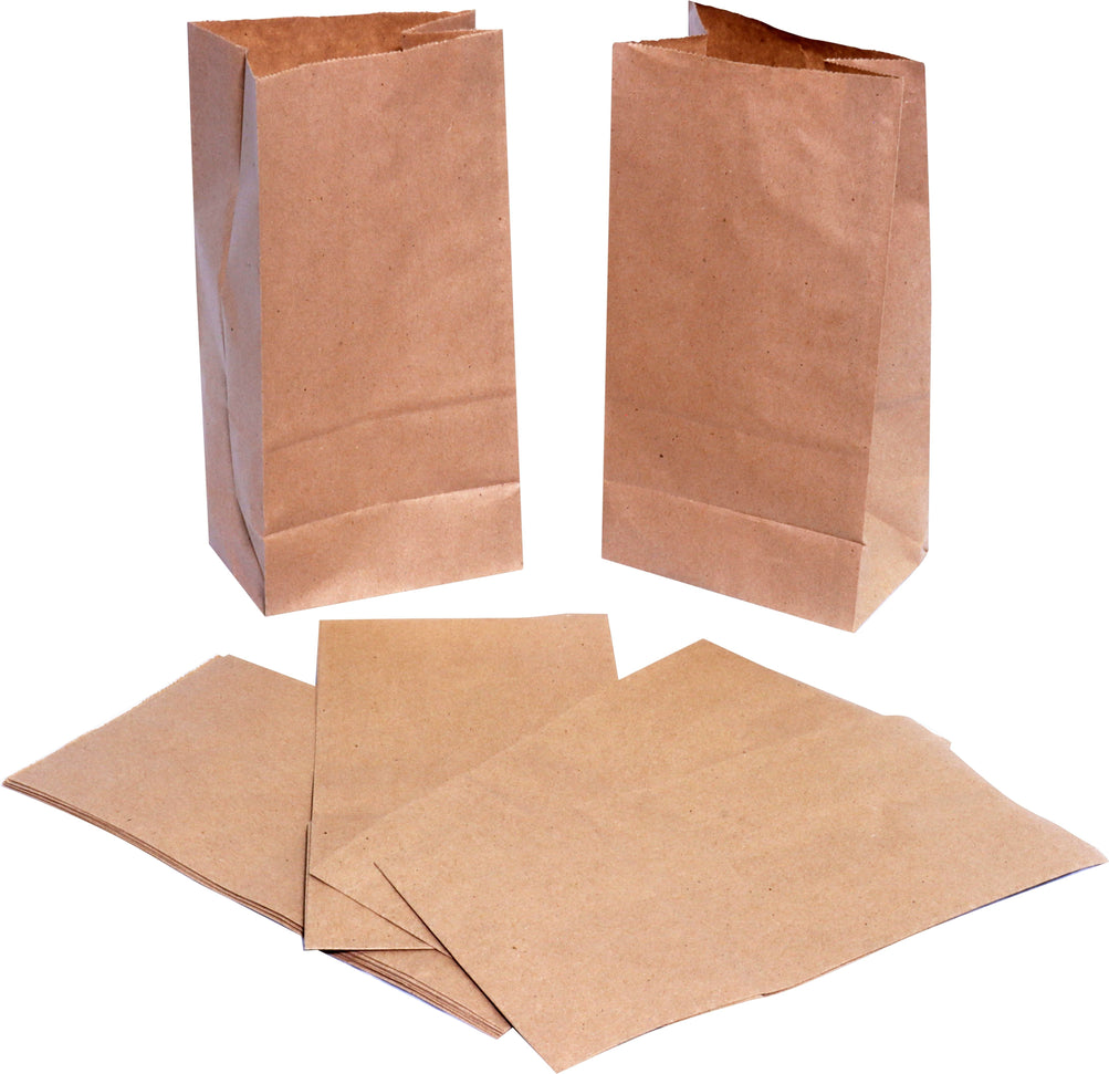 RiteEarth - 4 lb Paper Bag Kraft, 500/Bn - PB040K