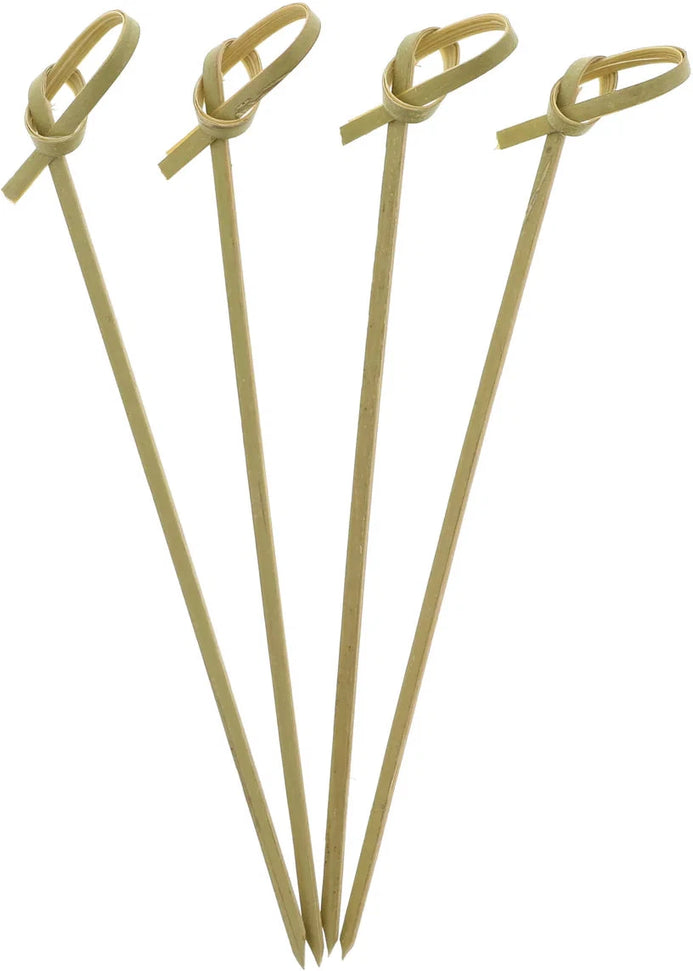 RiteEarth - 4.5" Bamboo Knot Pick, 100pcs/polybag with label, 10 bags/box - PB450