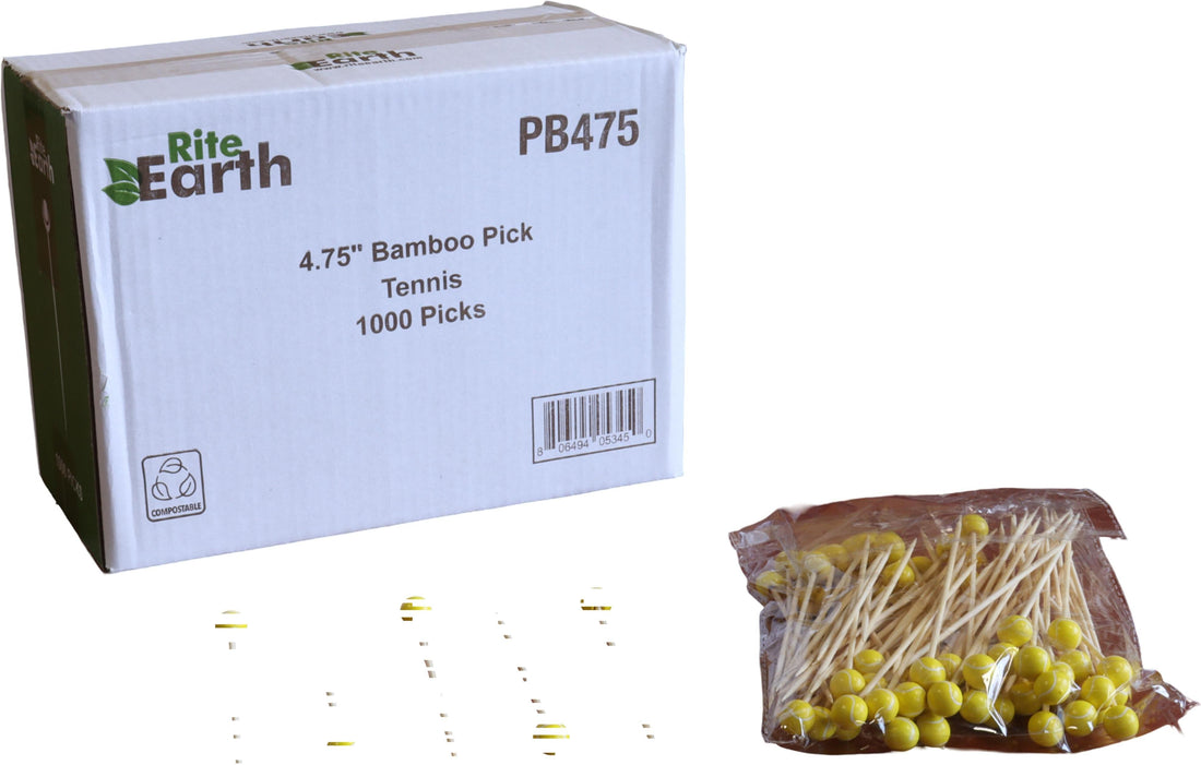 RiteEarth - 4.75" Bamboo Pick, 1000/Bx - PB475