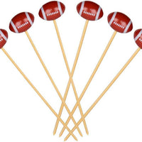 RiteEarth - 4.75" Bamboo Pick, 100pcs/bag, 10bag/box - Football - PB474
