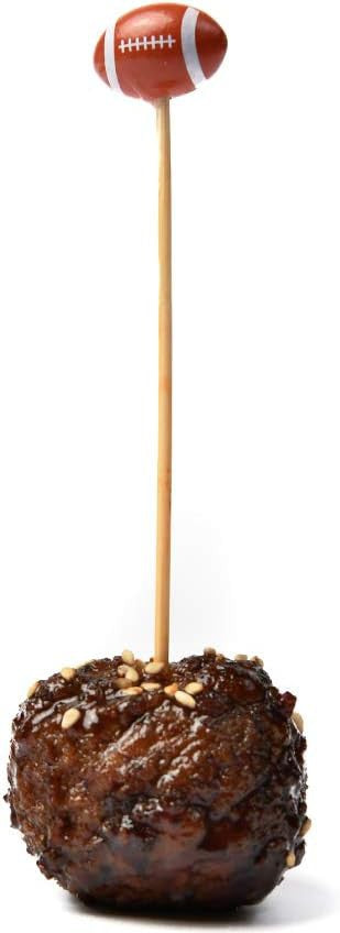 RiteEarth - 4.75" Bamboo Pick, 100pcs/bag, 10bag/box - Football - PB474