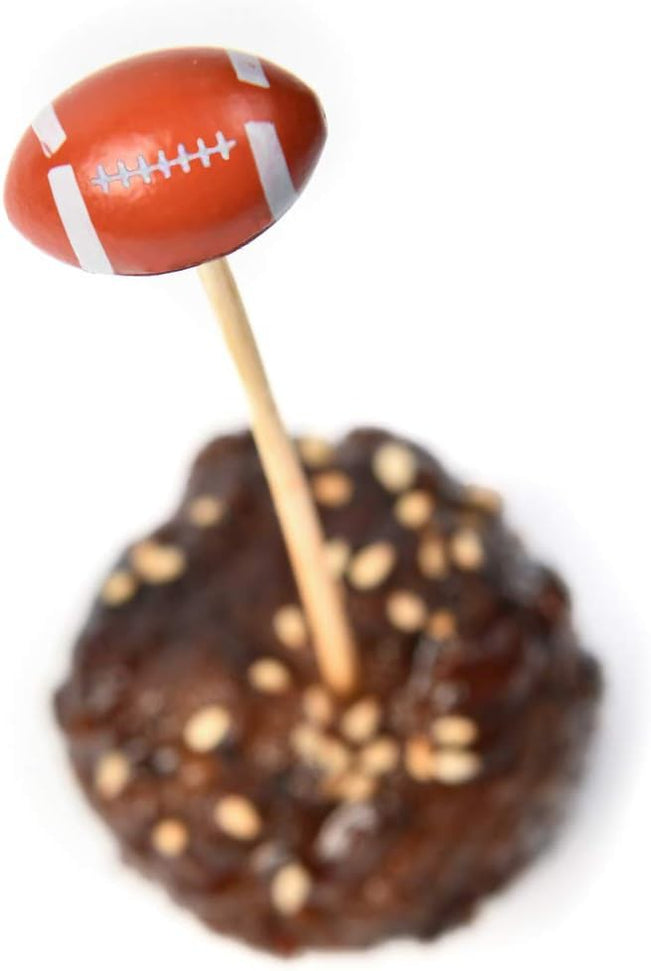 RiteEarth - 4.75" Bamboo Pick, 100pcs/bag, 10bag/box - Football - PB474