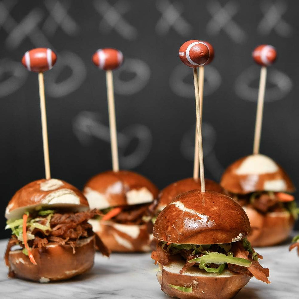 RiteEarth - 4.75" Bamboo Pick, 100pcs/bag, 10bag/box - Football - PB474