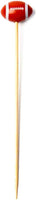 RiteEarth - 4.75" Bamboo Pick, 100pcs/bag, 10bag/box - Football - PB474