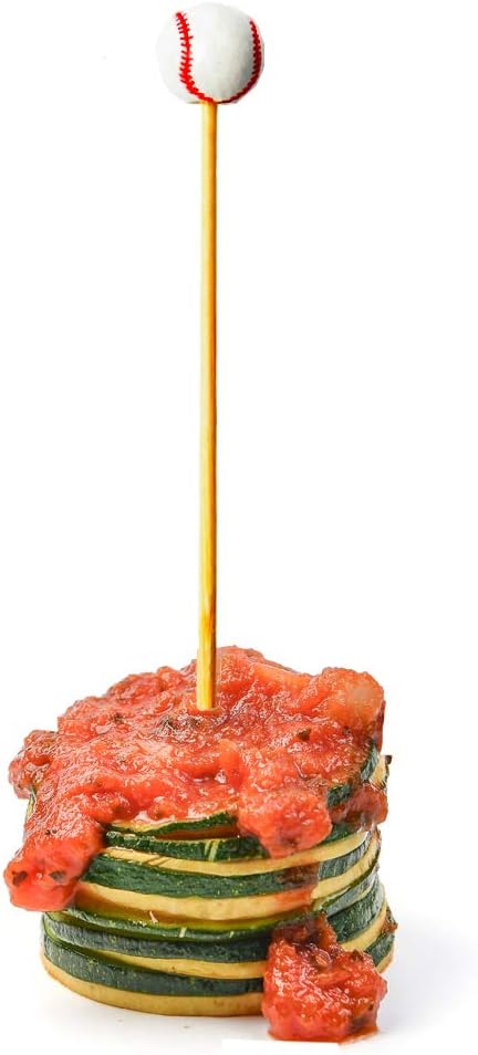 RiteEarth - 4.75" Bamboo Pick - Baseball, 100/Bg, 10 Bag/Bx - PB472
