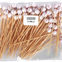 RiteEarth - 4.75" Bamboo Pick - Baseball, 100/Bg, 10 Bag/Bx - PB472