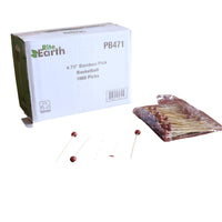 RiteEarth - 4.75" Bamboo Pick - Basketball, 100/Bg, 10 Bag/Bx - PB471