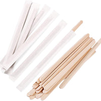 RiteEarth - 5.5" Wrapped Wooden Stirrer, Pack of 500 - ST550W