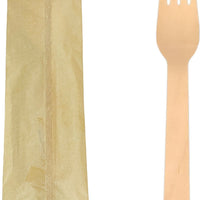RiteEarth - 6" Wooden Fork Wrapped, Pack of 500 - C1601W