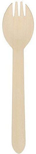 RiteEarth - 6" Wooden Spork, 1000/Cs - C1605