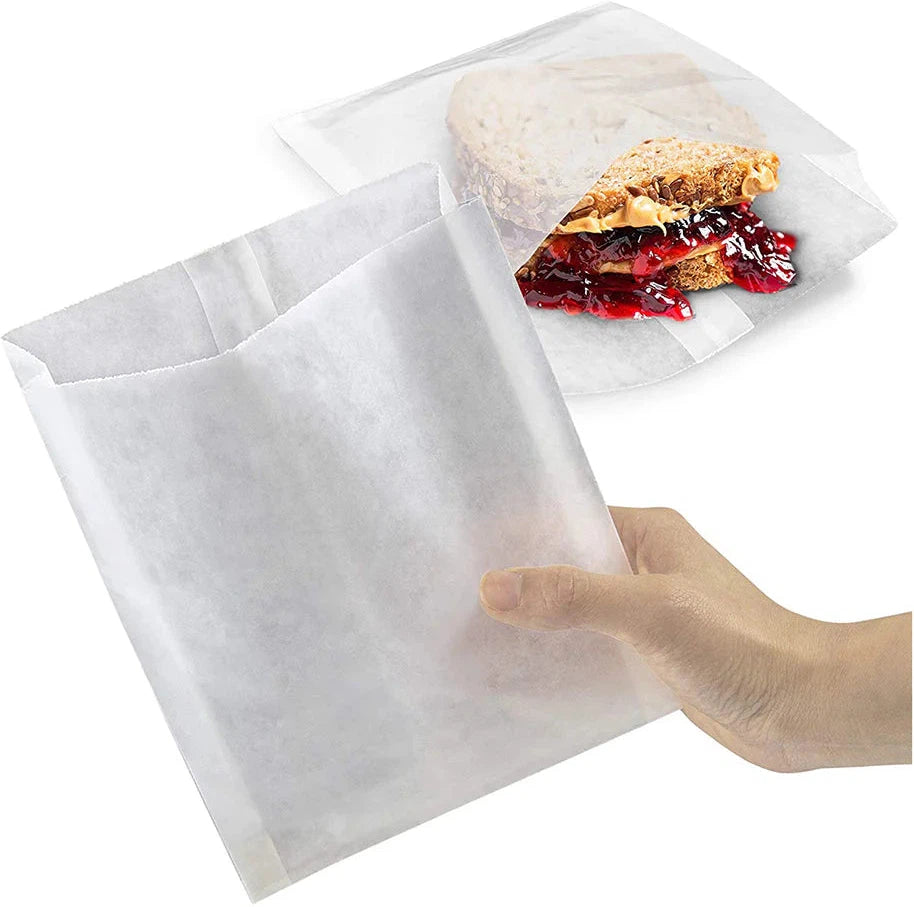 RiteEarth - 6" x 2" x 9" Jumbo Grease proof Sandwich bag, 1000/Cs - GSB629