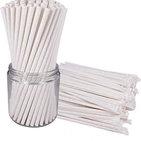 RiteEarth - 8" White Paper Jumbo Milkshake Straws Wrapped, Pack of 250, 9bx/cs - SE0810W
