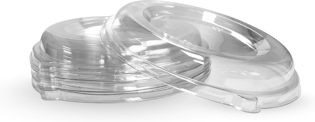 RiteEarth - Low Dome PET Lid for 8500 Bowls, 300/cs, 75/pk, 4pk/cs - BL85LD