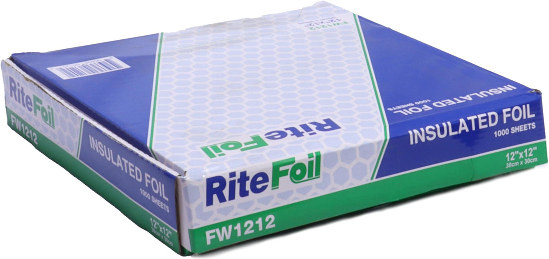RiteFoil - 12" x 12" Insulwrap Silver Foil Sheets, 1000sh/bx - FW1212