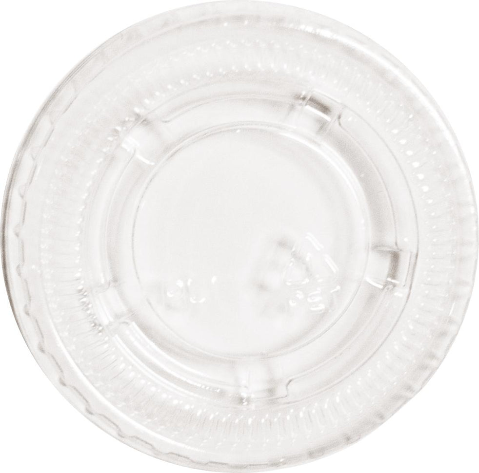 RitePak - 1oz Clear Plastic Portion Cup Lid, 2500/Cs - PL100 - DISCONTINUED