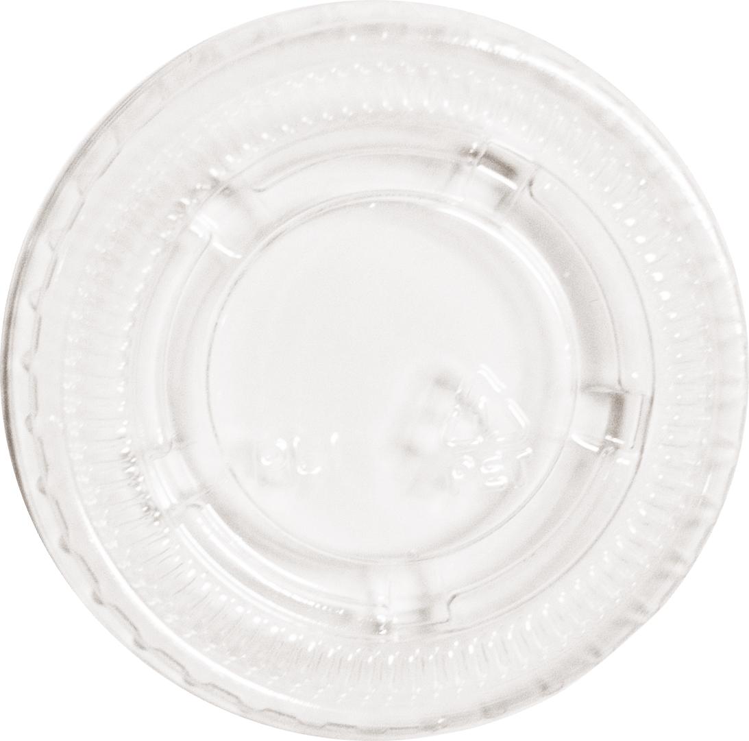 RitePak - 1oz Clear Plastic Portion Cup Lid, 2500/Cs - PL100 - DISCONTINUED