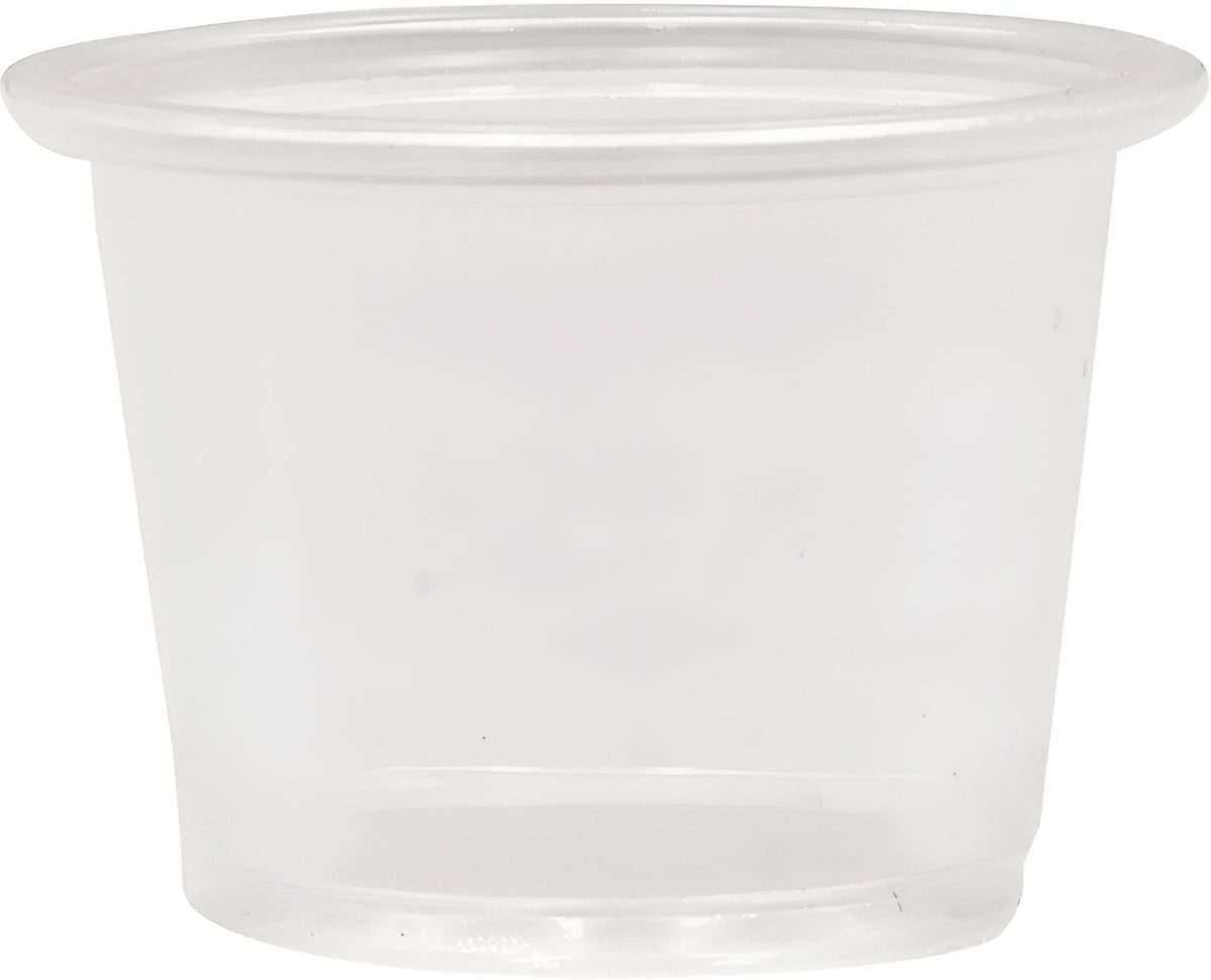 RitePak - 1oz Clear Plastic Portion Cups, 2500/Cs - PC100