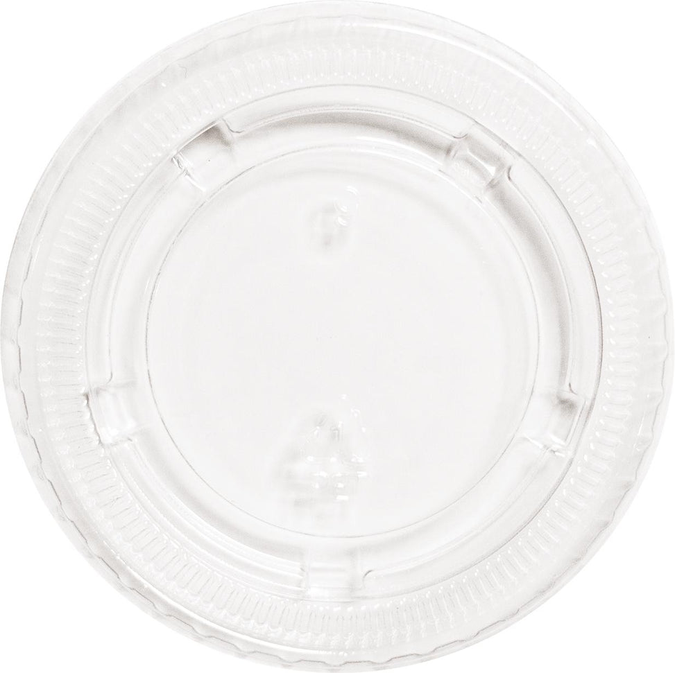 RitePak - 2oz Clear Plastic Portion Cup Lid, 2500/Cs - PL200