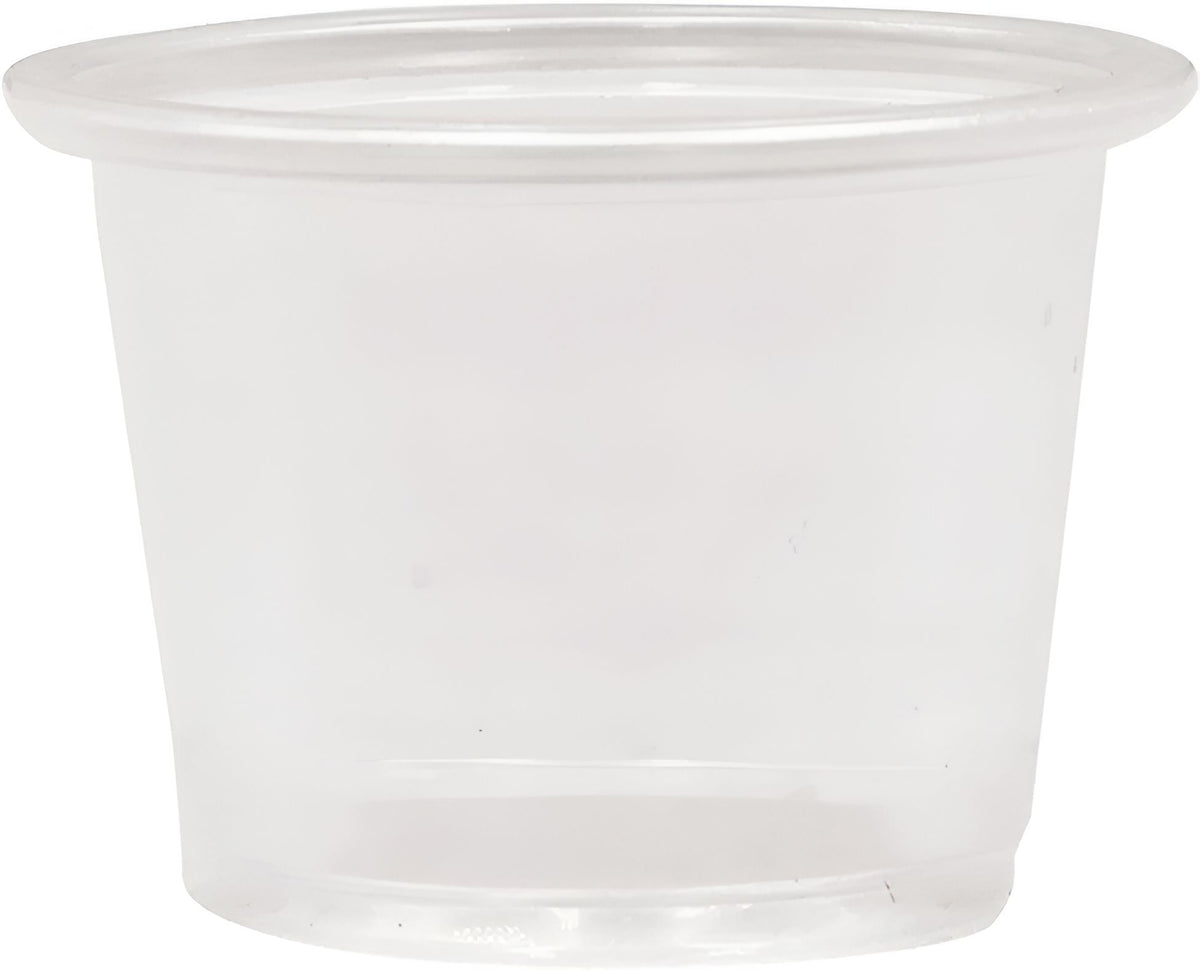 RitePak - 3/4oz Clear Plastic Portion Cups, 2500/cs - PC075