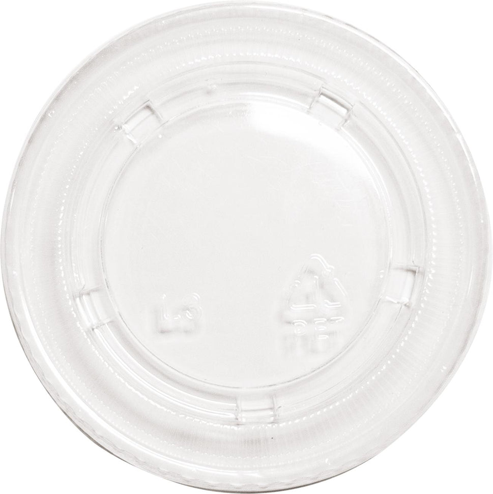RitePak - 4oz Clear Plastic Portion Cup Lid, 2500/Cs - PL400