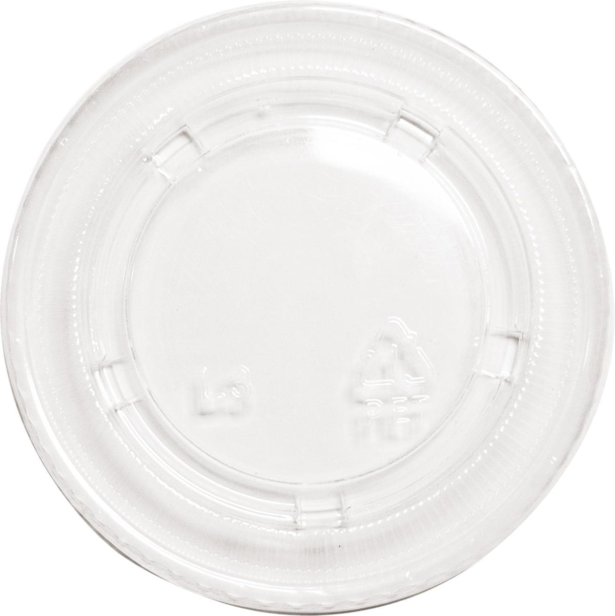 RitePak - 4oz Clear Plastic Portion Cup Lid, 2500/Cs - PL400