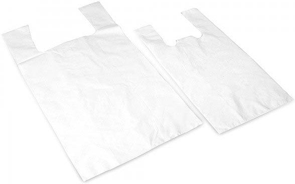 RiteSource - 10" x 5" x 18", #1 LD White Produce Bag, 17lb/CS - TLD1W1