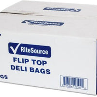 RiteSource - 10.5" x 8" High-Density Flip Top Deli Bag, "Fresh Stock" Print, 2000/Cs - DF100804