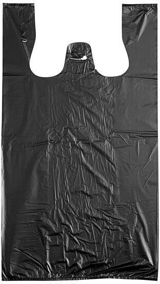 RiteSource - 11" x 6" x 20", S3 Low Density Black T-Shirt Bag, 12.75lb/Cs, 893/Case - TLDS3B